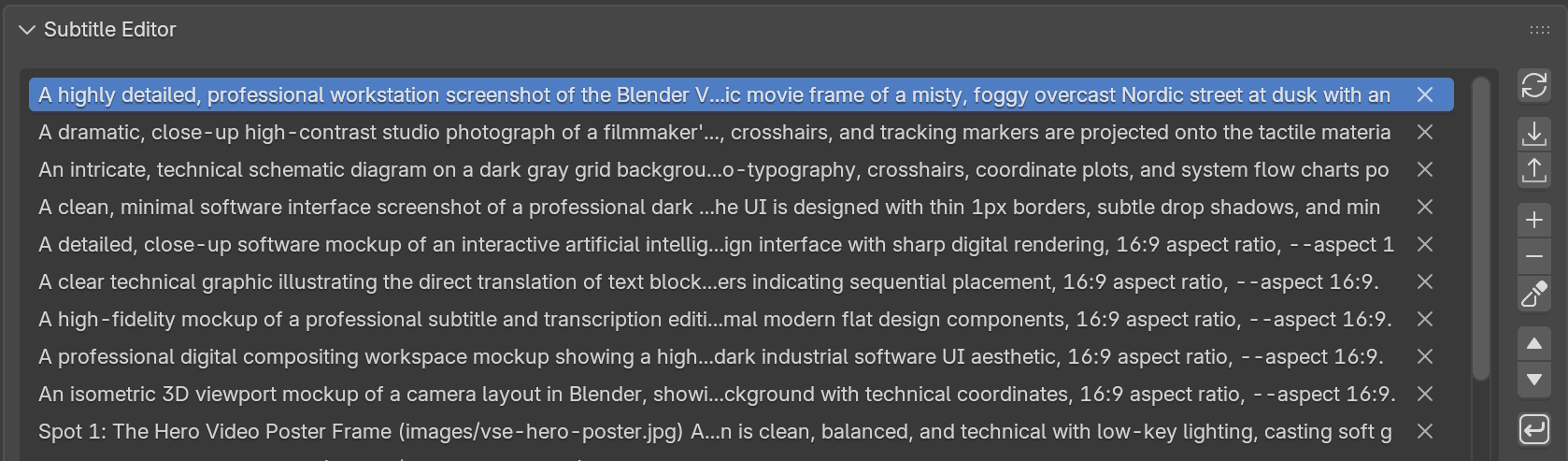 Subtitle Editor Preview